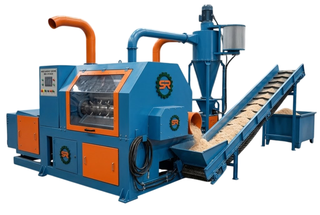 Wood Sawdust Machine with Conveyor